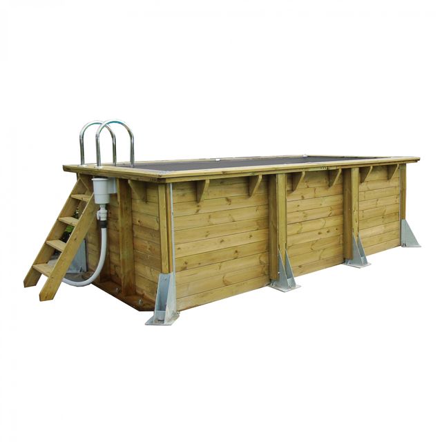 Ubbink Houten Zwembad Linéa UrbanPool compleet en uitrusting
