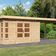 Karibu Kastorf 7 Gartenhaus mit Anbaudach 320 cm (31556)