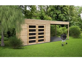 Solid s8732-1 tuinhuis Salerno - Hogedruk geïmpregneerd Foto van Solid s8732-1 tuinhuis Salerno - Hogedruk geïmpregneerd