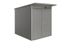 Biohort AvantGrande A2 metalen tuinhuis dubbele deur Foto van Biohort AvantGrande A2 metalen tuinhuis dubbele deur