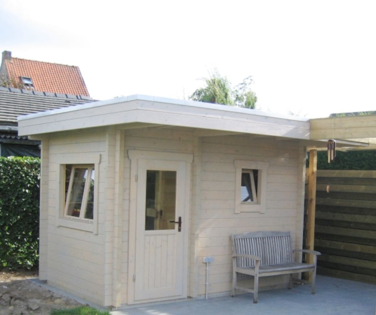 Azalp Saunahaus Modern in 95 mm