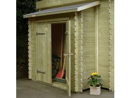 Solid aanbouwkast voor blokhut - geïmpregneerd Foto van Solid aanbouwkast voor blokhut - geïmpregneerd