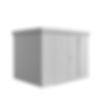 Foto van Biohort Neo 2C metalen tuinhuis zilver-metallic dubbele deur