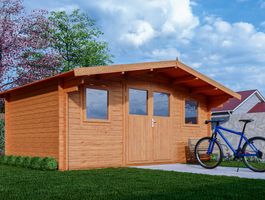 Interflex Blockhütte 5133 - gestrichen Foto von Interflex Blockhütte 5133 - gestrichen