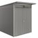 Biohort Berging AvantGarde ECO Gr. A4 kwartsgrijs-metallic Dubbele Deur smal