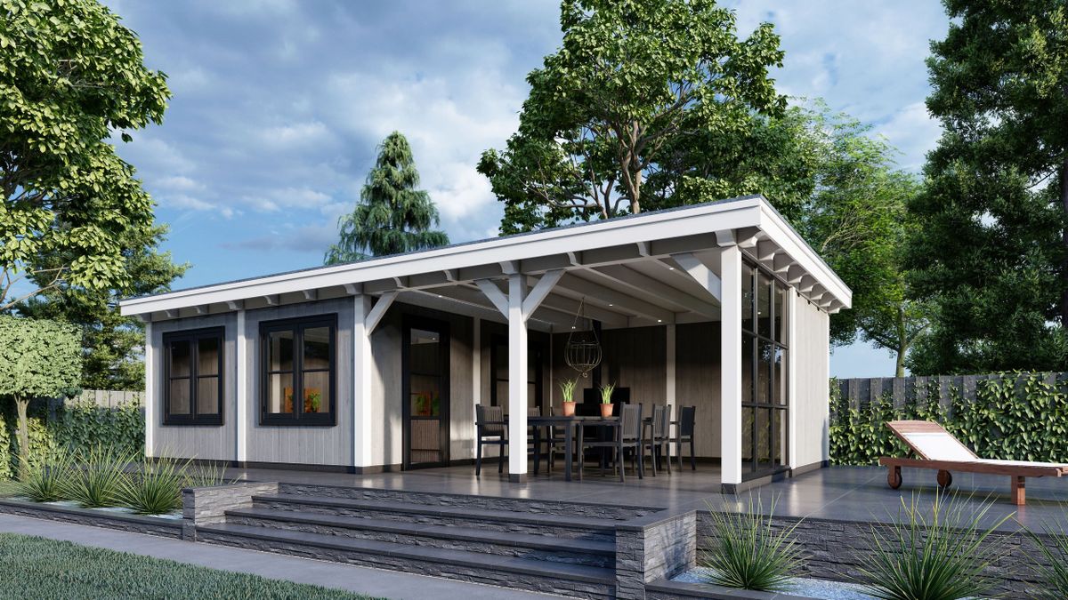 Trendhout buitenverblijf Toscane