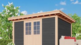 Kirk and Michaels hölzerne Gartenhaus Titus nero Foto von