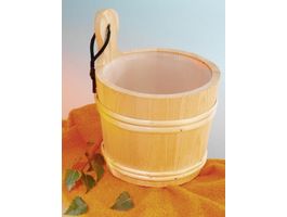 Foto van Hot Orange vurenhouten sauna emmer - 2 liter