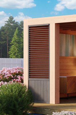 Foto van WoodAcademy shutter wand - zwart