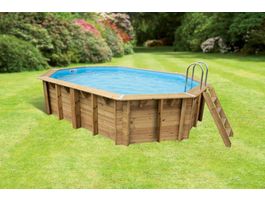 Foto van Ubbink Océa 550 x 355 x 120 cm houten zwembad