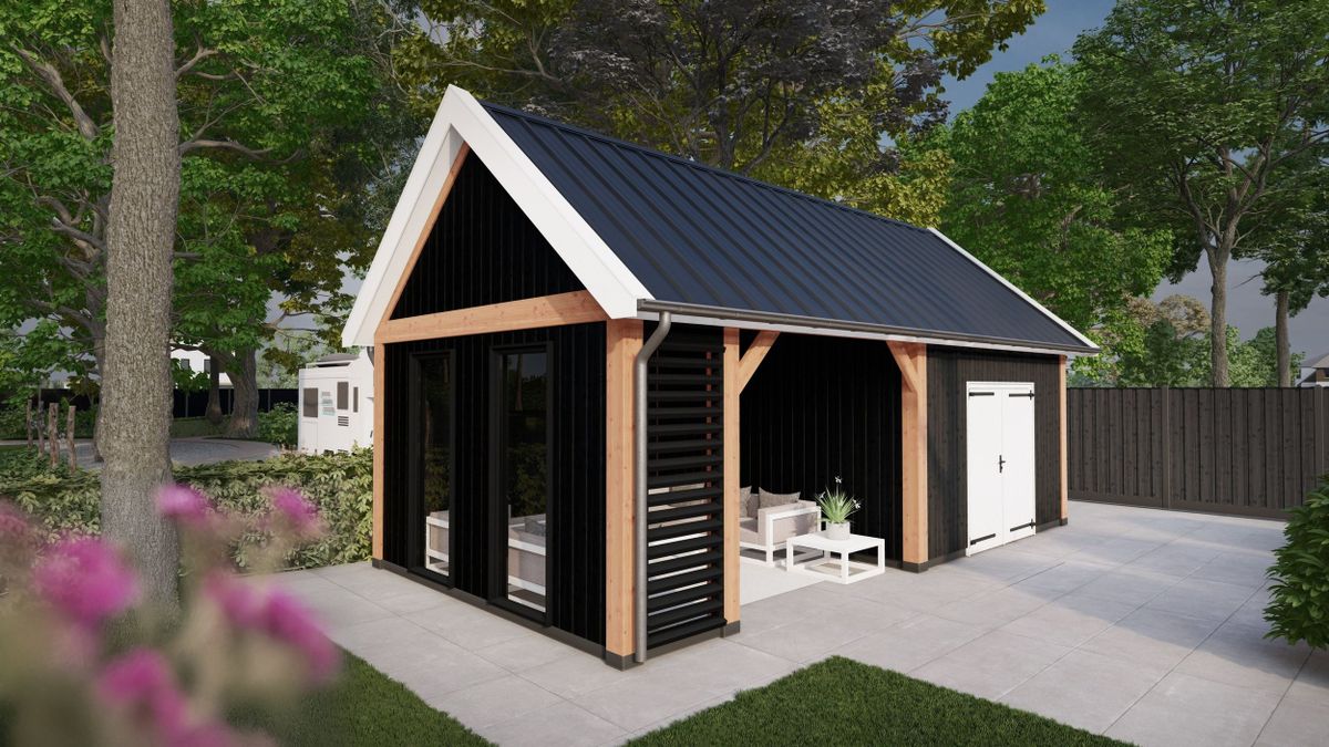 Trendhout buitenverblijf Zadeldak Select Modern