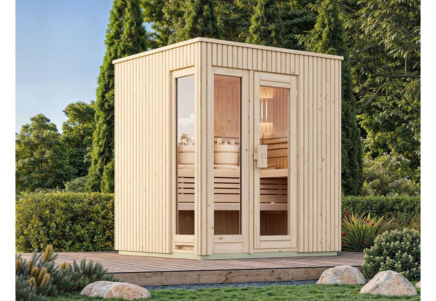 Azalp Royal Class Außen Sauna Nakyma 217x217 cm Foto von Azalp Royal Class Außen Sauna Nakyma 217x217 cm
