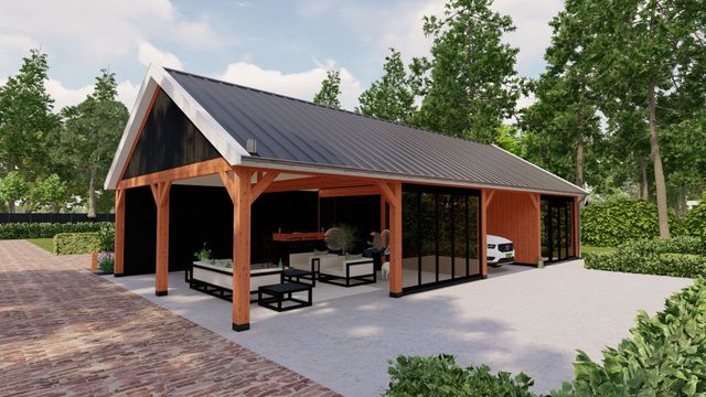 Trendhout buitenverblijf Zadeldak Select Modern