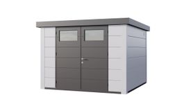 Telluria Classico 3030 metalen tuinhuis Foto van Telluria Classico 3030 metalen tuinhuis