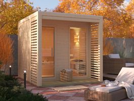 Karibu 181 Angkor 2 buitensauna Foto van Karibu 181 Angkor 2 buitensauna