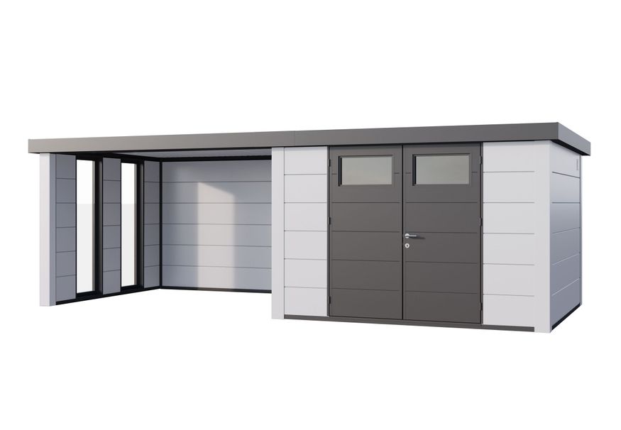 Telluria Classico 3030 lounge Large links - met ramen - wit Foto van Telluria Classico 3030 lounge Large links - met ramen - wit