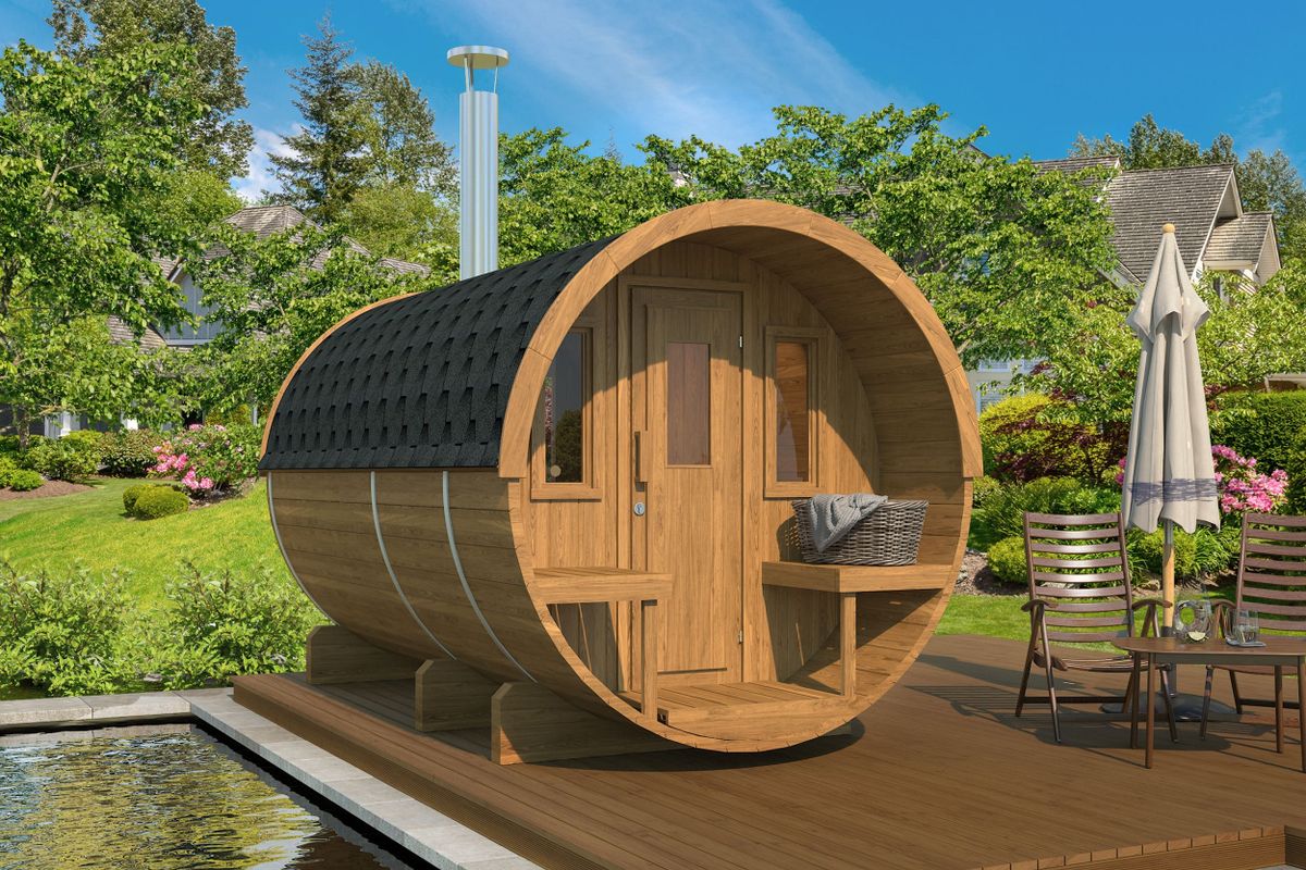 Interflex barrelsauna 4.0 - thermowood