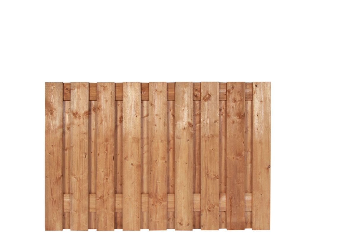 Azalp tuinscherm Coloured Wood fijnbezaagd