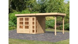 Foto von Karibu 82932 Kerko 3 Gartenhaus mit Anbaudach