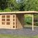 Karibu Kerko 3 Gartenhaus mit Anbaudach 240 cm (82932)