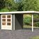 Karibu Askola 2 Gartenhaus mit Anbaudach 240 cm - Terragrau (82904)