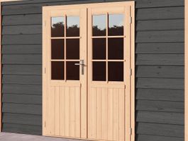 WoodAcademy Doppeltür mit Glas statt Holztür Foto von WoodAcademy Doppeltür mit Glas statt Holztür