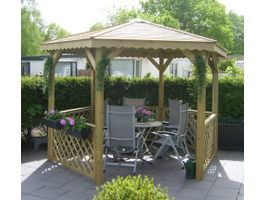 Solid S7707 Prieel - Hogedruk geimpregneerd Foto van Solid S7707 Prieel - Hogedruk geimpregneerd