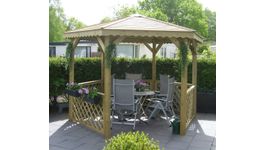 Solid S7707 Prieel - Hogedruk geimpregneerd Foto van Solid S7707 Prieel - Hogedruk geimpregneerd