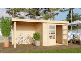 Foto von Karibu 9170 Askola 3 Gartenhaus mit Anbaudach