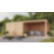 Foto van WoodAcademy tuinhuis met overkapping Nefriet Excellent 780x300 cm