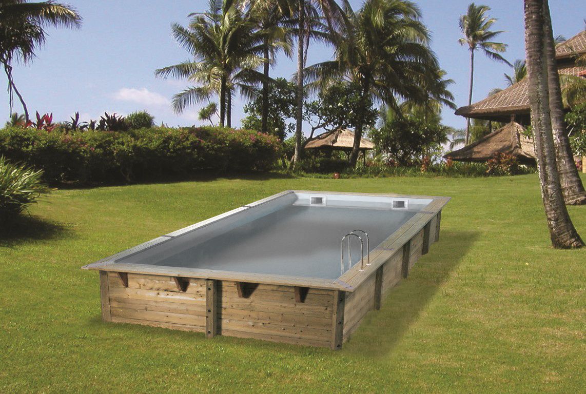 Ubbink Linéa 650 x 350 x 140 cm houten zwembad