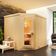Azalp elementhoeksauna Classic 220x152 cm - vuren