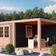 WoodAcademy Gartenhaus mit Überdachung Sapphire Excellent nero 580x400 cm