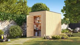 Grandiwood houten tuinhuis Kubix Foto van Grandiwood houten tuinhuis Kubix