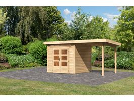 Karibu 97811 Kandern 3 Gartenhaus mit Anbaudach Foto von Karibu 97811 Kandern 3 Gartenhaus mit Anbaudach