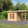Karibu Kandern 3 Gartenhaus mit Anbaudach 235 cm (97811)