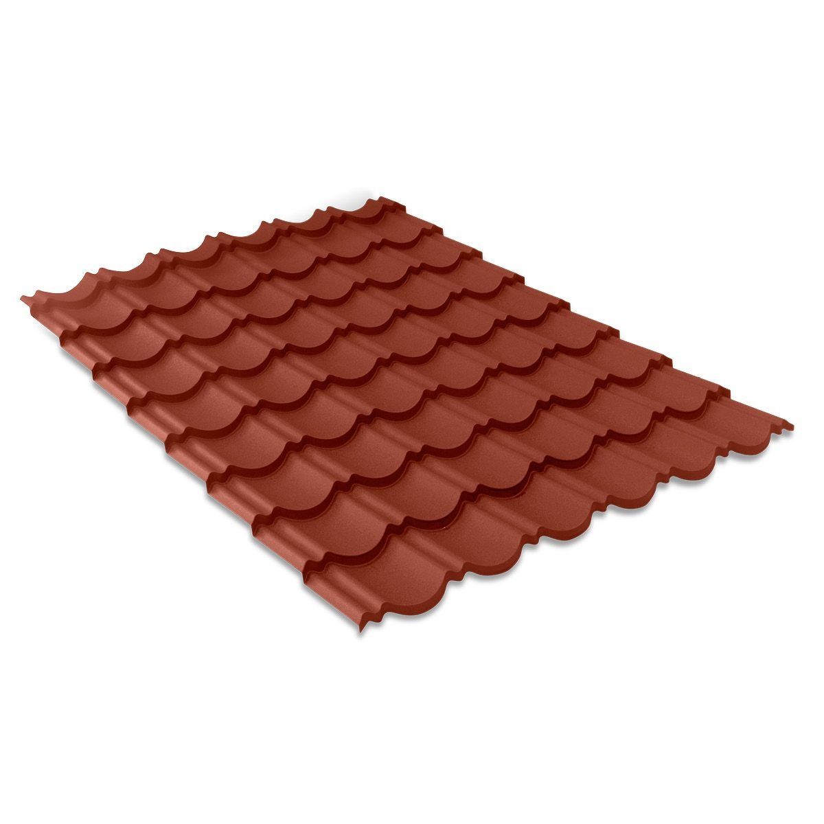 Solid dakpanset metaal - rood