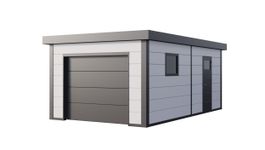 Foto van Telluria 3663G metalen garage