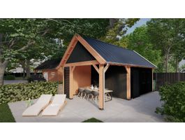 Trendhout buitenverblijf Zadeldak Select Landelijk Foto van Trendhout buitenverblijf Zadeldak Select Landelijk