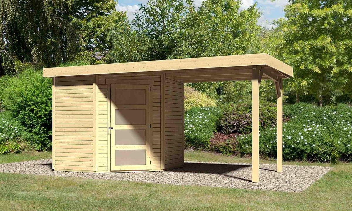 Karibu 77738 Schwandorf 3 tuinhuis met overkapping