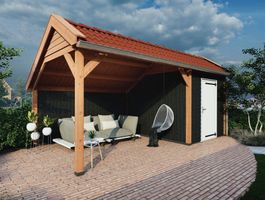 Trendhout de Deel Schuppen mit Satteldach Foto von Trendhout de Deel Schuppen mit Satteldach