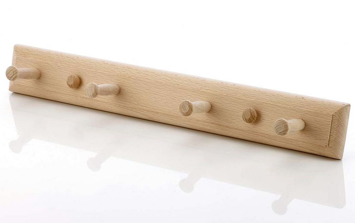 Hot Orange Kleiderhaken 4 fach