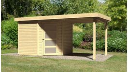 Foto von Karibu 77746 Schwandorf 5 Gartenhaus mit Anbaudach