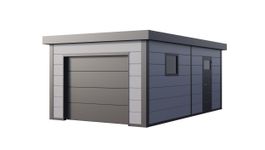 Telluria 3663G metalen garage Foto van Telluria 3663G metalen garage