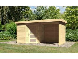 Foto von Karibu 77740 Schwandorf 3 Gartenhaus mit Anbaudach