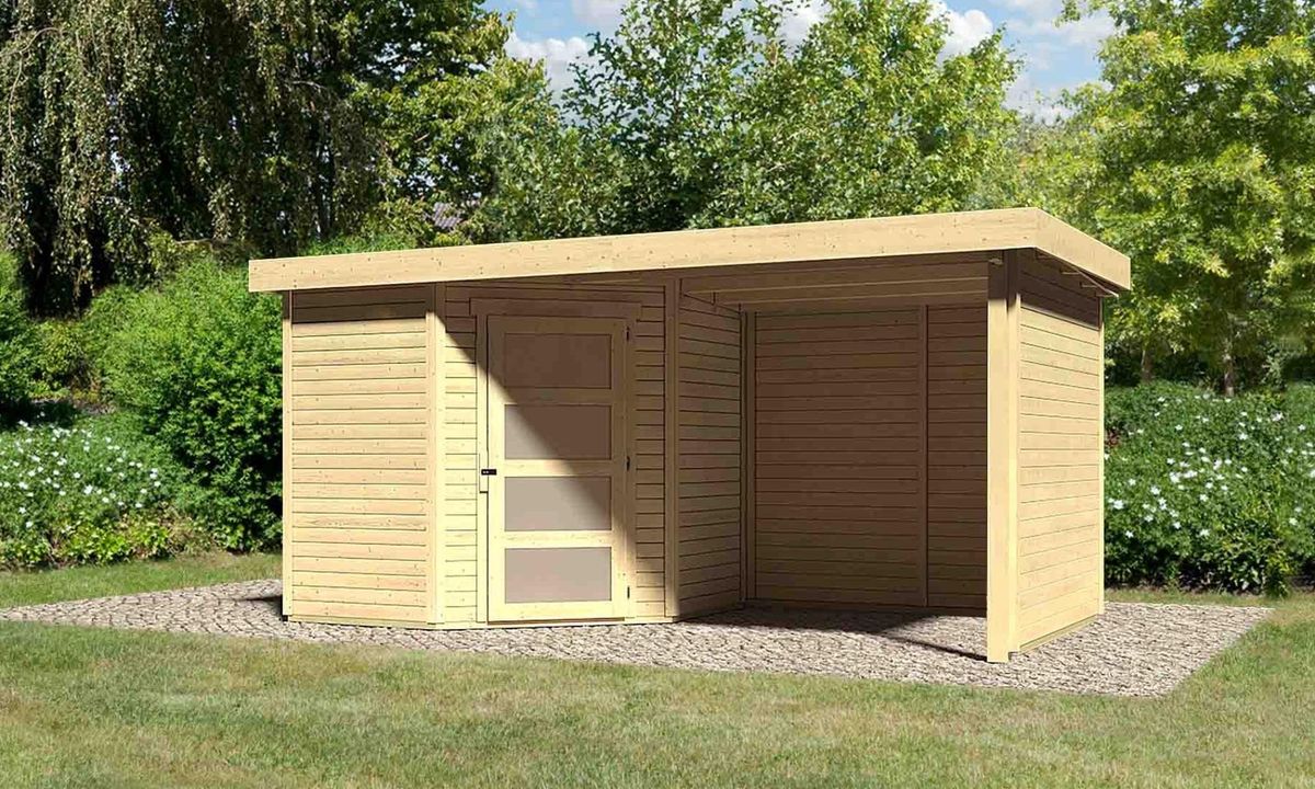 Karibu 77740 Schwandorf 3 tuinhuis met overkapping