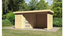 Karibu 77740 Schwandorf 3 Gartenhaus mit Anbaudach Foto von Karibu 77740 Schwandorf 3 Gartenhaus mit Anbaudach