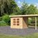 Karibu Kandern 2 Gartenhaus mit Anbaudach 235 cm (97809)