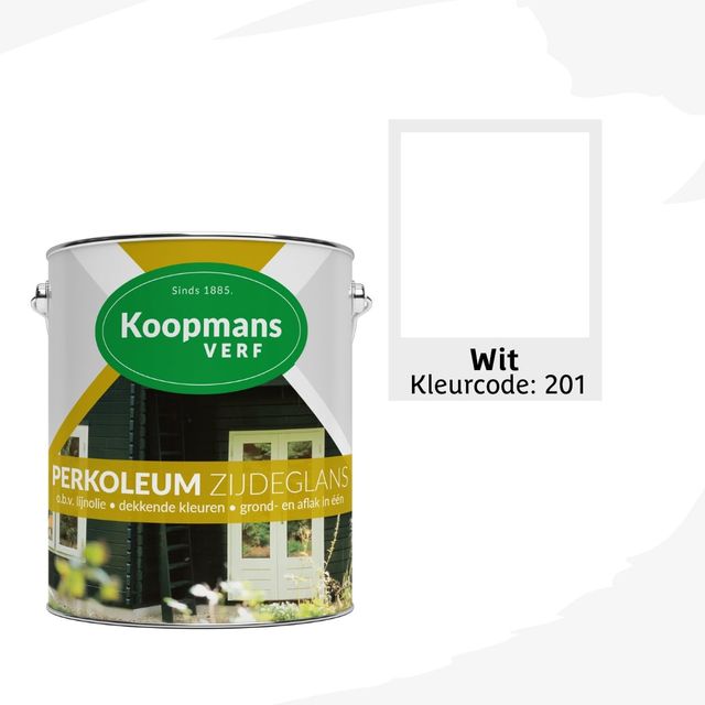 Koopmans Perkoleum Wit Zijdeglans Dekkend 2.5L