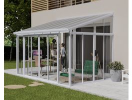 Palram - Canopia Sanremo Wintergarten 3x4.25 Weiß Foto von Palram - Canopia Sanremo Wintergarten 3x4.25 Weiß